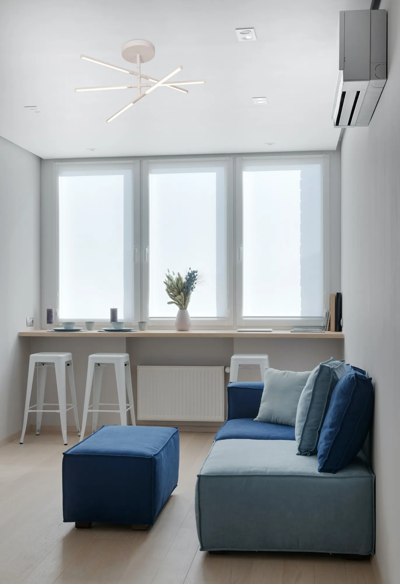 Torch Sand White Ceiling Lights Mantra Fusion Semi Flush Fittings